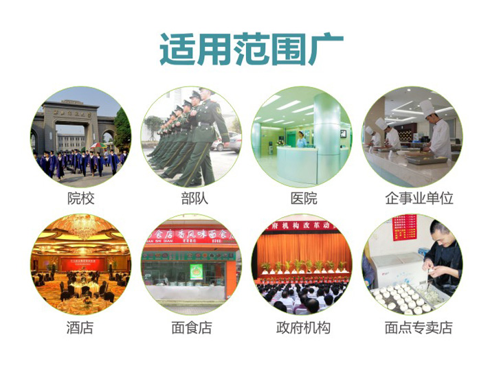 适用于餐饮饭店、院校及企事业单位食堂、中央万象城网页版等面食加工